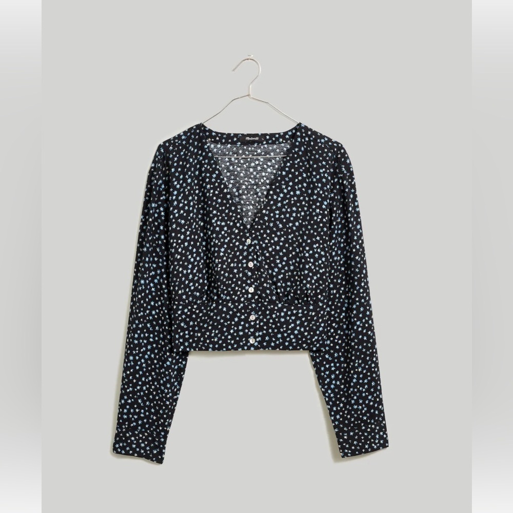 Madewell V-Neck Button-Front Shirt